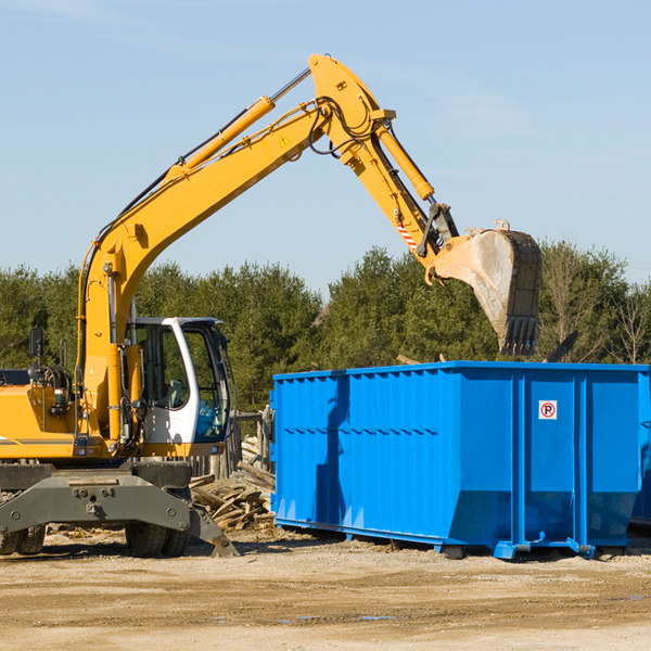 what size residential dumpster rentals are available in Cameron Park